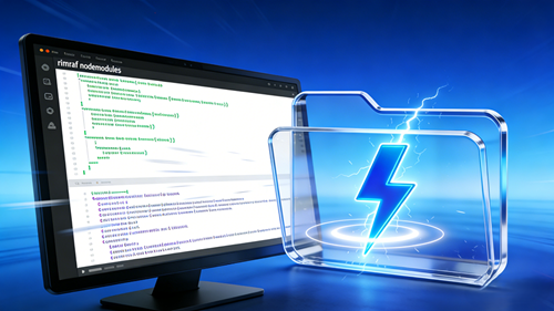 node_modules 删除卡成狗？rimraf 3秒清空，速度吊打系统自带！